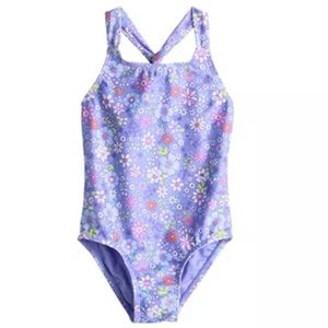 Jumping Beans floral swimsuit NWOT